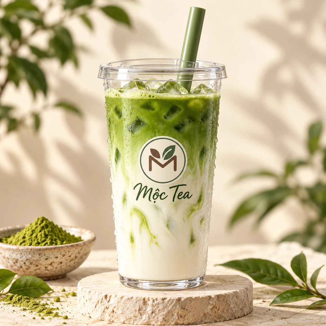Ảnh minh họa AI: Sữa tươi matcha